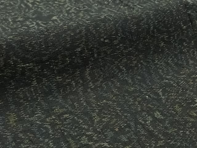 平和屋着物▽上質な紬　単衣　更紗花文　正絹　逸品　AABB3886jh