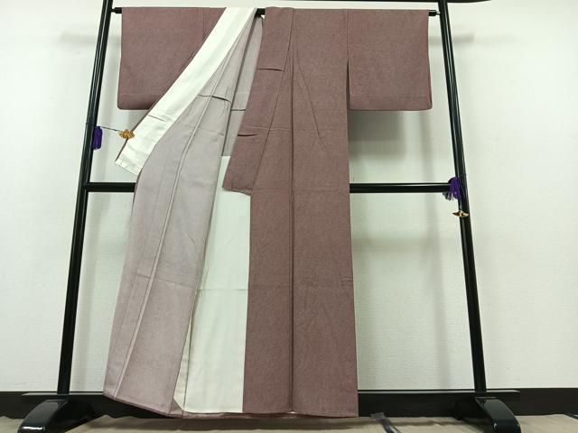 平和屋着物▽江戸小紋　単衣　鮫小紋柄　正絹　逸品　AABB3898jh
