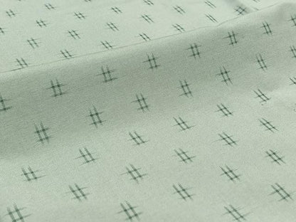 平和屋着物▽上質な紬 単衣 絣文様 正絹 逸品 AABB3899jh