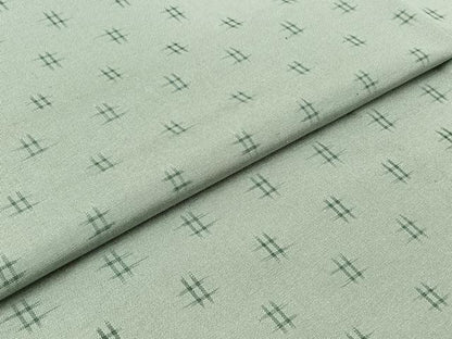 平和屋着物▽上質な紬 単衣 絣文様 正絹 逸品 AABB3899jh