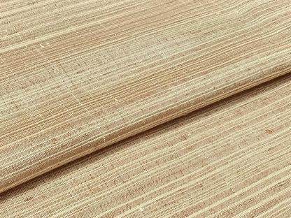 平和屋着物▽上質な紬 単衣 横段文 正絹 逸品 AABB3911jh