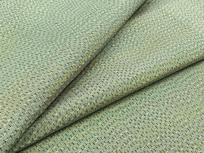 平和屋着物▽上質な紬　単衣　霞文　正絹　逸品　AABB3912jh