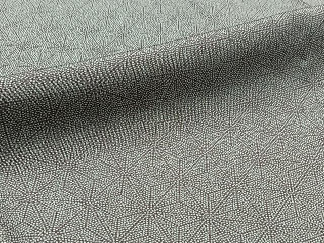 平和屋着物▽江戸小紋 単衣 麻の葉文様 正絹 逸品 AABB3919jh