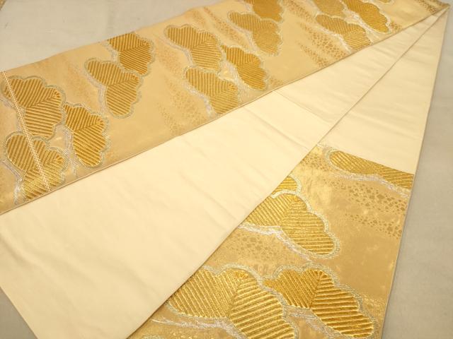 平和屋着物◎六通柄袋帯　枝松文　金銀糸　正絹　逸品　AABB3985dt