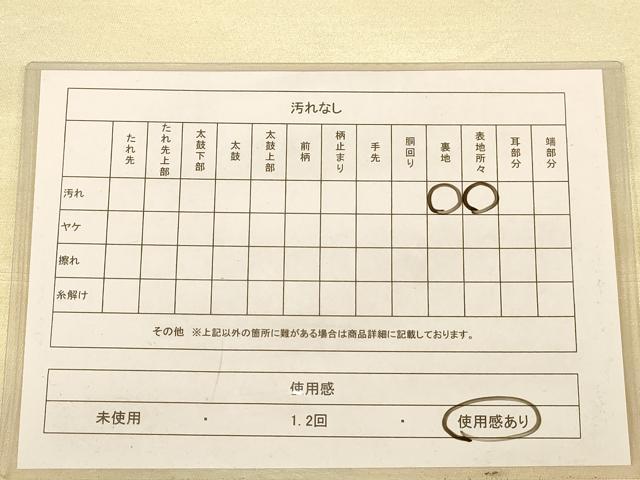 平和屋着物◎太鼓柄袋帯　人物風景文　金彩　正絹　逸品　AABB3995dt