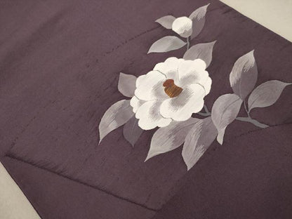 平和屋着物◎太鼓柄袋帯　草花文　正絹　逸品　AABB4000dt