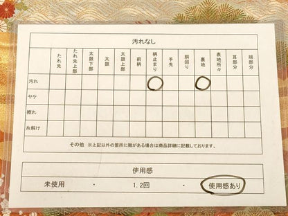 平和屋着物◎六通柄袋帯　唐織　浜松　金糸　正絹　逸品　AABB4010dt
