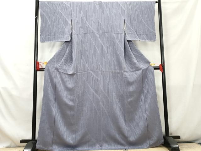 平和屋着物●上質な色無地　お召地　紅掛空色　正絹　逸品　未使用　AABB4230cs