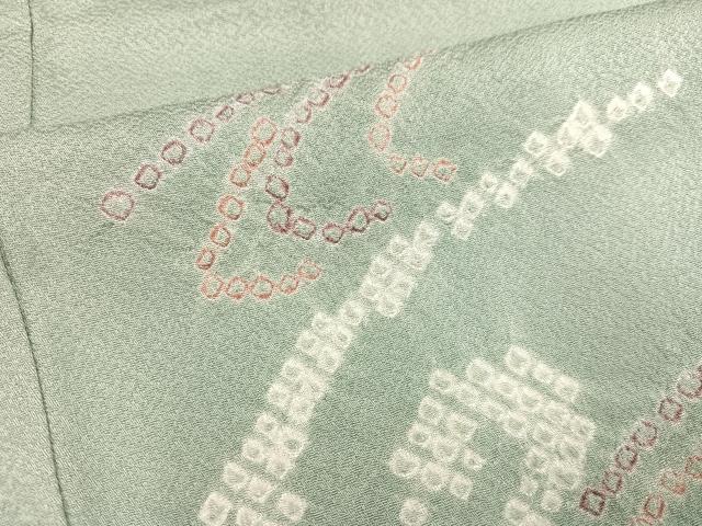 平和屋着物●訪問着　絞り　渦文　金彩　正絹　逸品　AABB4322ph