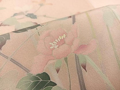 平和屋着物●訪問着 友禅 作家物 枝花文 暈し染め 正絹 逸品 AABB4389ph