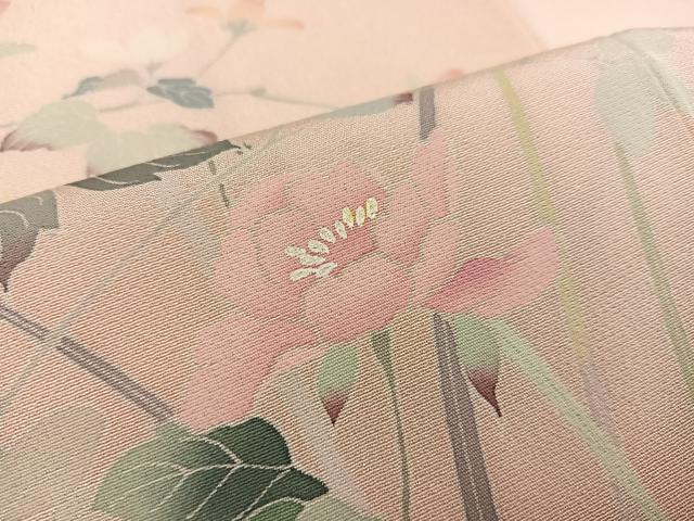平和屋着物●訪問着 友禅 作家物 枝花文 暈し染め 正絹 逸品 AABB4389ph