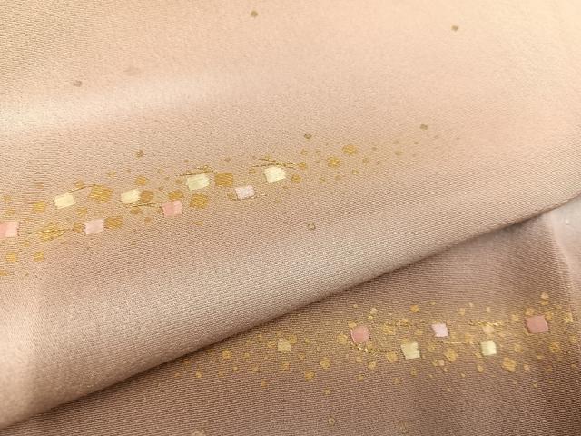 平和屋着物●訪問着 刺繍 霞文 暈し染め 金彩 背抜き仕立て 正絹 逸品 AABB4399ph