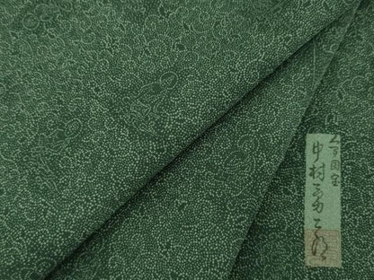 平和屋着物●重要無形文化財　人間国宝　中村勇二郎　江戸小紋　国宝平等院雲中供養菩薩像五十二　正絹　逸品　AABB4417ck