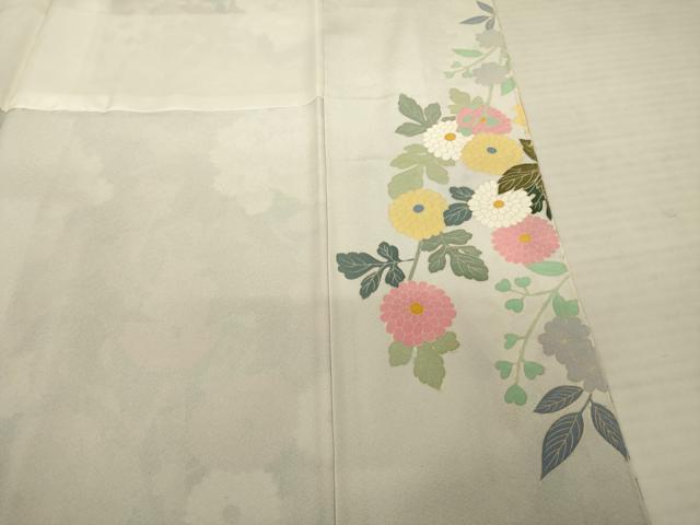 平和屋着物●豪華振袖　友禅　作家物　花車文　正絹　逸品　AABB4435ck