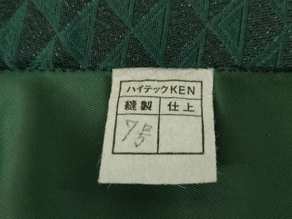 平和屋着物●男性 色紋付・羽織・行灯袴セット 鱗文様 銀通し地 キングサイズ AABB4437ck