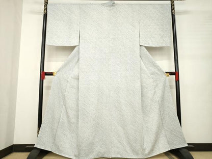 平和屋着物●大変加工の良い総絞り小紋 正絹 逸品 AABB4462ck