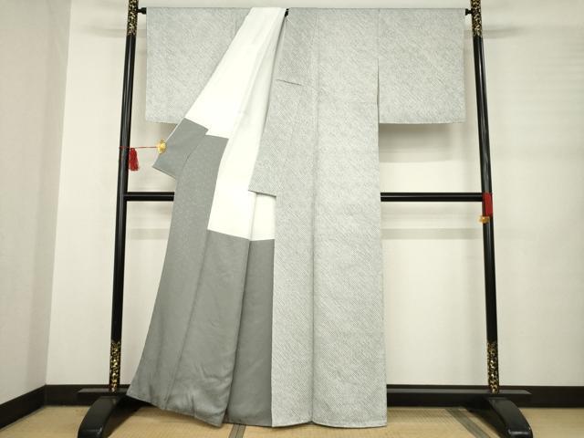 平和屋着物●大変加工の良い総絞り小紋 正絹 逸品 AABB4462ck