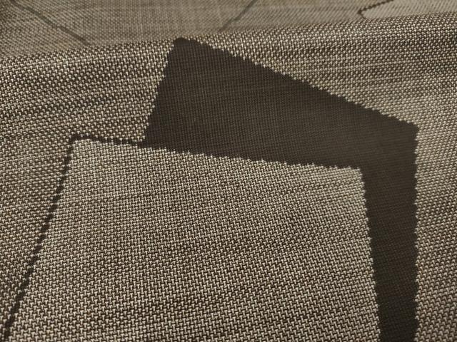 平和屋着物●本場大島紬　カタス9マルキ　色紙重ね文　正絹　逸品　AABB4473ck