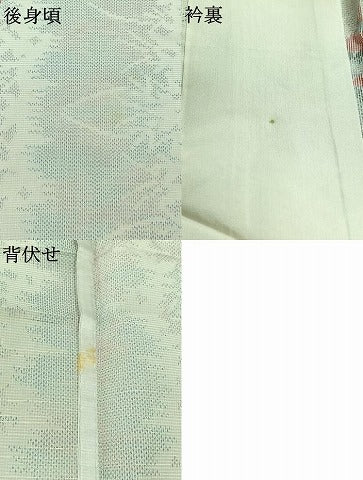 平和屋着物▽大島紬 単衣 風景文 反端付き 正絹 逸品 AABB4486jh