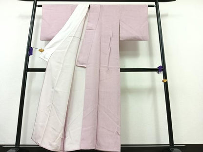平和屋着物▽江戸小紋 単衣 七宝文 反端付き 正絹 逸品 AABB4496jh