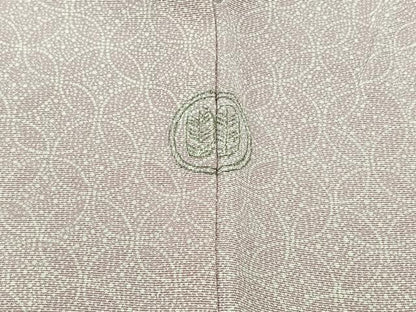 平和屋着物▽江戸小紋 単衣 七宝文 反端付き 正絹 逸品 AABB4496jh