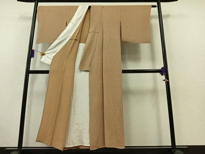 平和屋着物▽江戸小紋 単衣 万筋 鬼しぼ縮緬 正絹 逸品 AABB4501jh