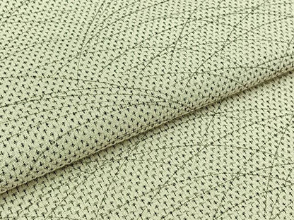 平和屋着物▽本塩沢 単衣 芝文 正絹 逸品 AABB4507jh