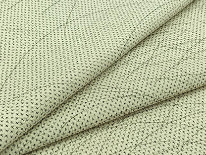 平和屋着物▽本塩沢 単衣 芝文 正絹 逸品 AABB4507jh