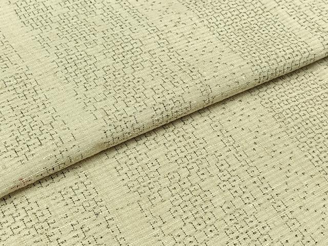 平和屋着物▽結城紬　単衣　80亀甲　花間道　正絹　逸品　AABB4515jh