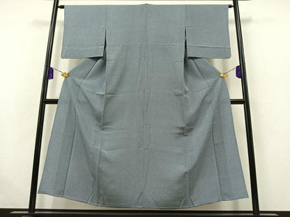 平和屋着物▽江戸小紋　単衣　大小あられ　正絹　逸品　AABB4519jh