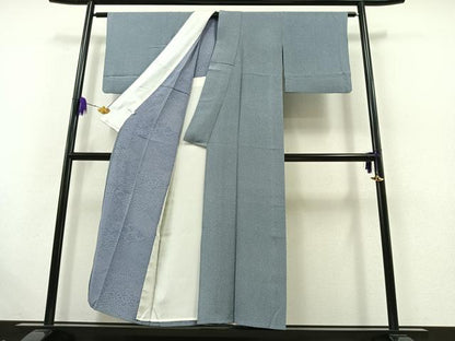 平和屋着物▽江戸小紋　単衣　大小あられ　正絹　逸品　AABB4519jh