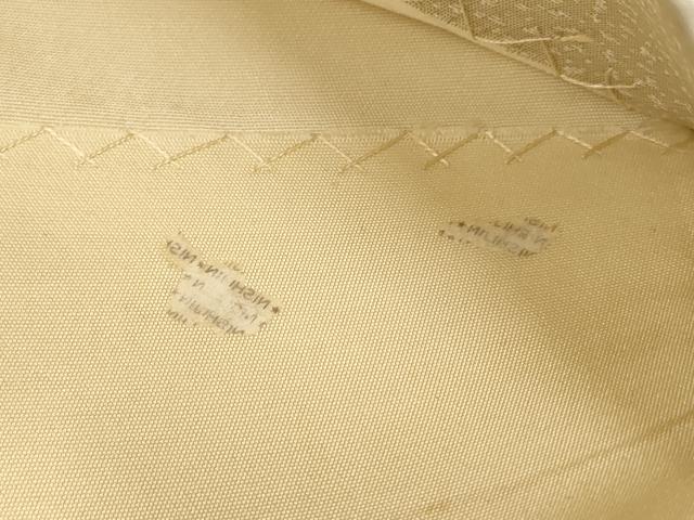 平和屋着物▼西陣 太鼓柄袋帯 刺繍 吉祥花文 金銀糸 正絹 逸品 AABB4631wj