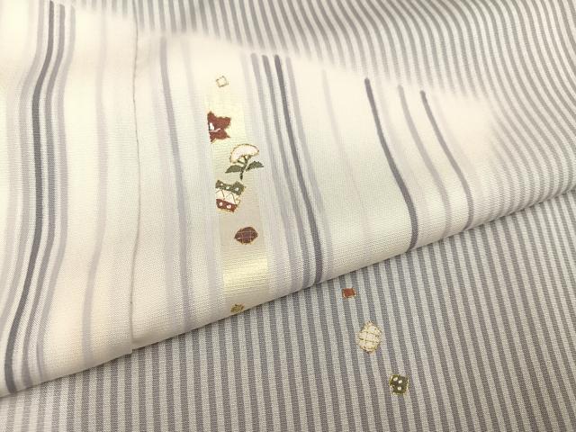 平和屋着物●訪問着 刺繍 草花文 正絹 逸品 AABB5081ph