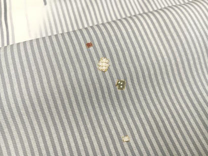 平和屋着物●訪問着 刺繍 草花文 正絹 逸品 AABB5081ph