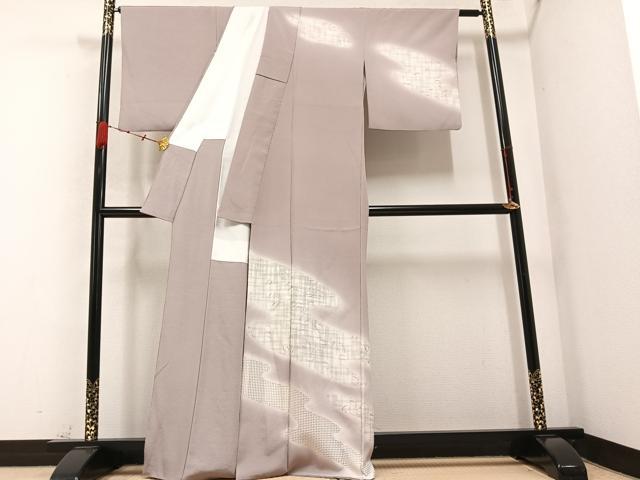 平和屋着物●訪問着 中国三大刺繍 汕頭刺繍 スワトウ刺繍 舞花文 暈し染め 正絹 逸品 AABB5101ph