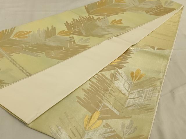 平和屋着物◎六通柄袋帯　枝松文　金銀糸　正絹　逸品　AABB5164ou