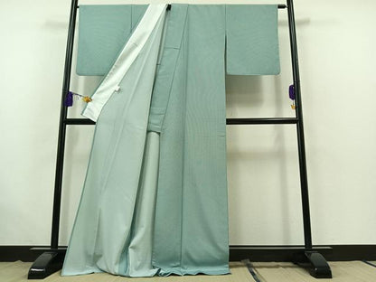 平和屋着物▽江戸小紋 単衣 万筋 ロング丈 洗える着物 AABB5205jh