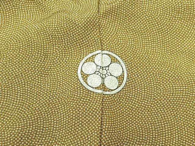平和屋着物▽江戸小紋　単衣　鮫小紋柄　正絹　逸品　AABB5212jh