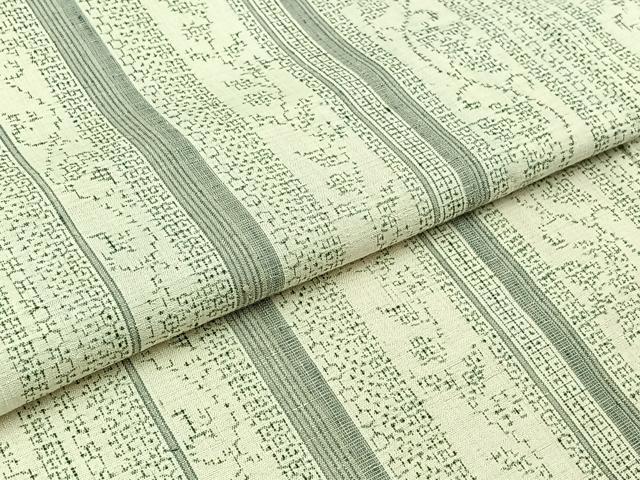 平和屋着物▽結城紬 単衣 100亀甲 花間道 正絹 逸品 AABB5220jh