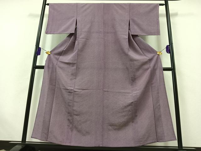 平和屋着物▽江戸小紋　単衣　鮫小紋柄　正絹　逸品　AABB5222jh