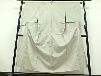平和屋着物▽本場大島紬　白大島　単衣　9マルキ　正絹　逸品　AABB5223jh