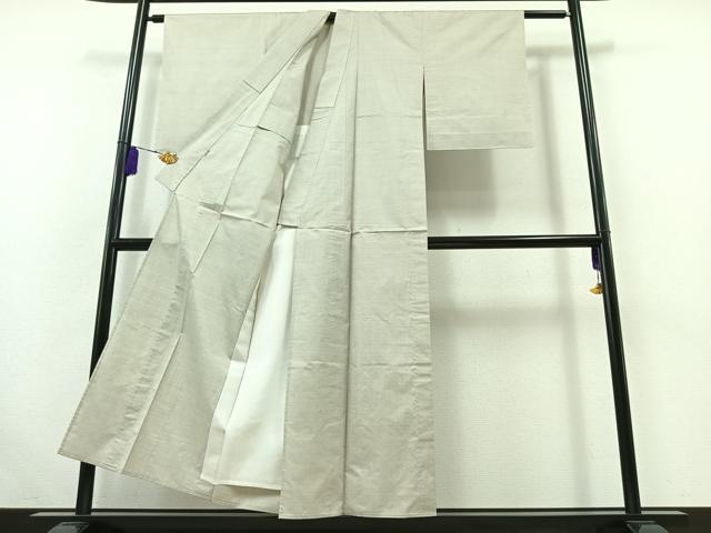 平和屋着物▽本場大島紬　白大島　単衣　9マルキ　正絹　逸品　AABB5223jh