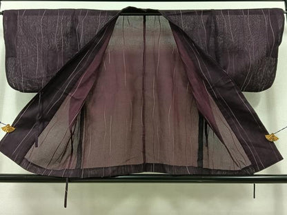 平和屋着物▽道中着　スリーシーズン　春夏秋　塵除け　立涌文　洗える着物　AABB5226jh