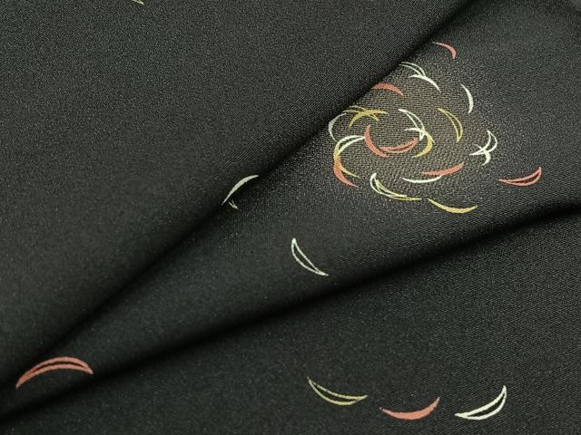 平和屋着物▽上質な小紋 単衣 芝文 正絹 逸品 AABB5229jh