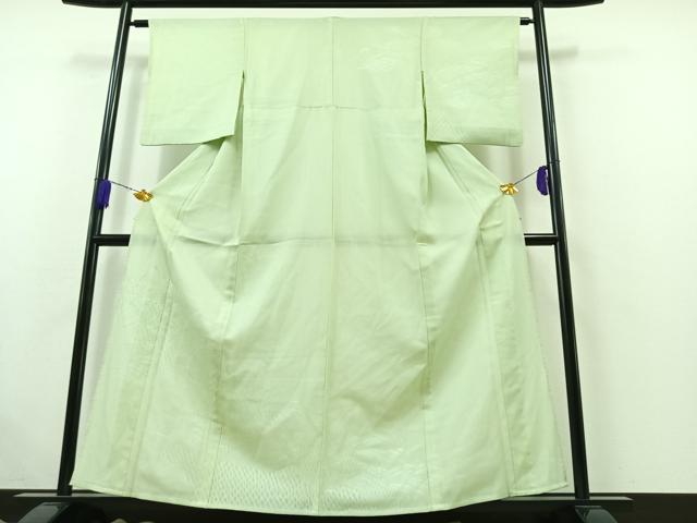 平和屋着物▽訪問着 無双 紗袷 紗×絽 立波文 正絹 逸品 AABB5238jh