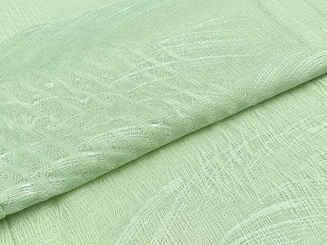 平和屋着物▽訪問着 無双 紗袷 紗×絽 立波文 正絹 逸品 AABB5238jh