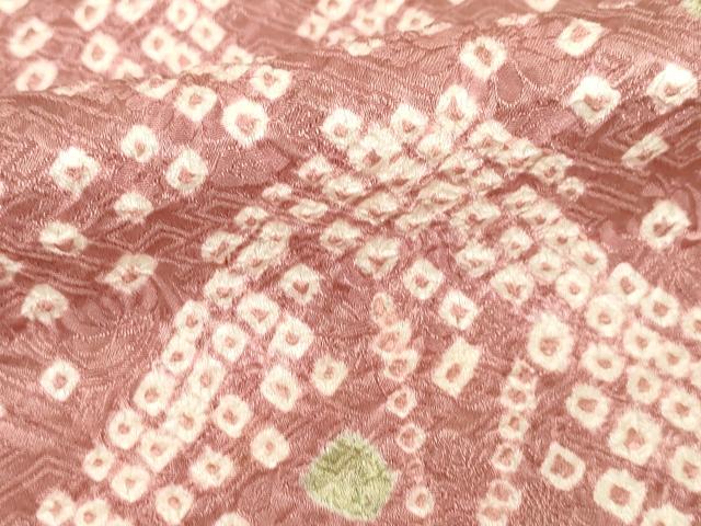 平和屋着物●訪問着　総絞り　樹林文　正絹　逸品　AABB5430ck
