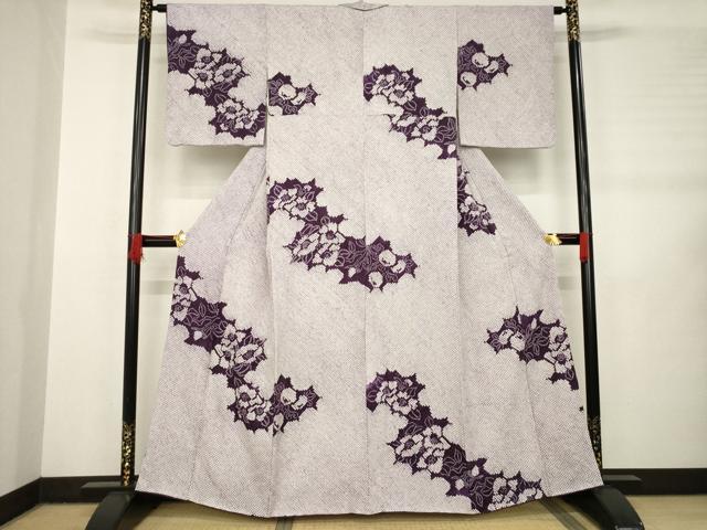 平和屋着物●訪問着 総絞り 本疋田絞り 椿 正絹 逸品 AABB5437ck