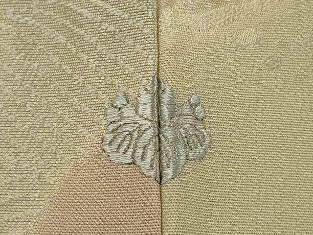 平和屋着物●上質な小紋　絞り　道長花文　正絹　逸品　AABB5442ck