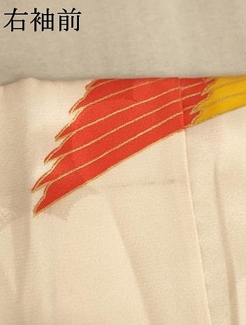平和屋着物∵女の子　十三参り　子供　祝着　駒刺繍　鳳凰文　金彩　正絹　逸品　AABB5576ja